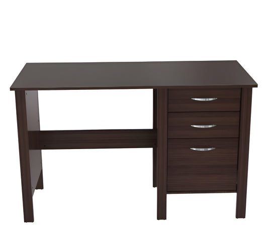 47" Espresso Computer Desk With Three Drawers