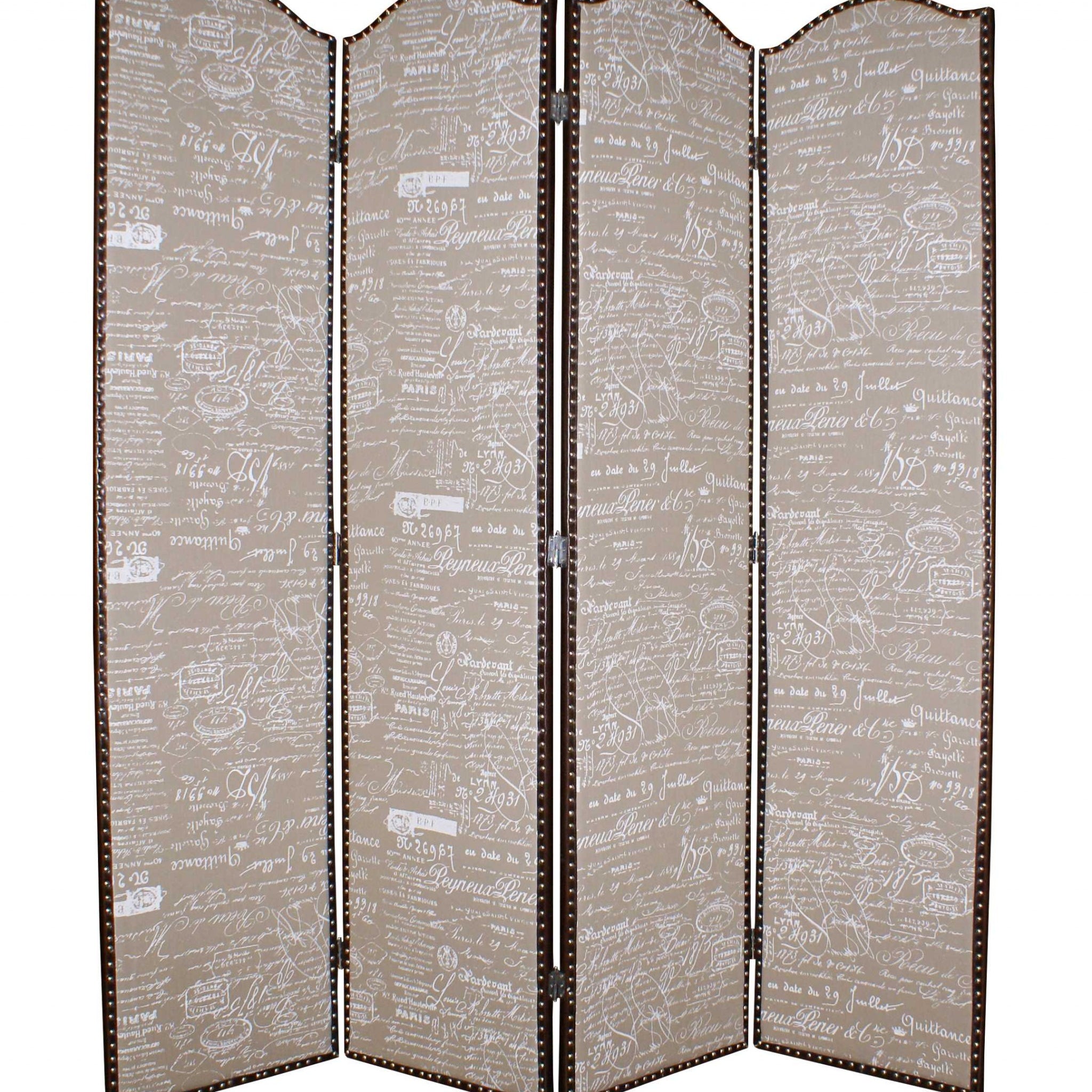 80 X 84 Tan Wood Galore  Screen