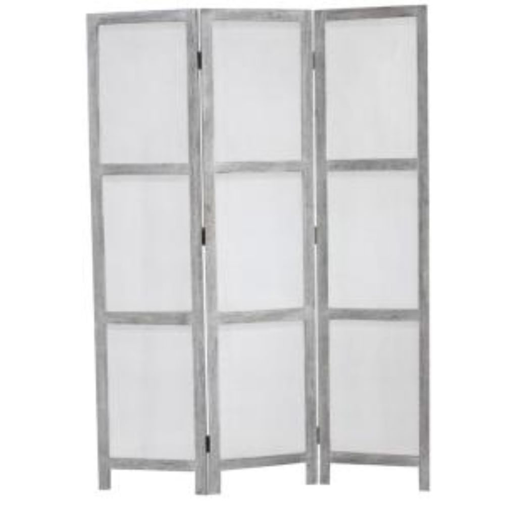 53" X 67" Gray Wood Breezer Mesh  Screen