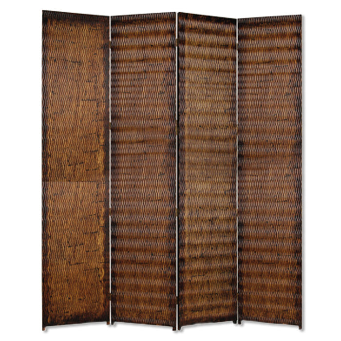 84" X 84" Brown Wood  Screen