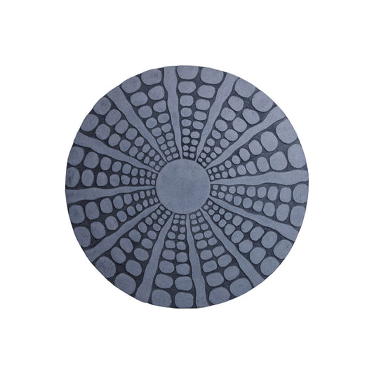 28" X 28" Gray Sandstone Round Wall Decor