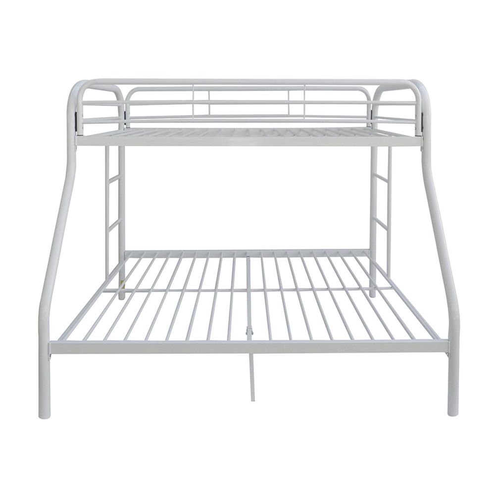 78" X 54" X 60" Twin Over Full Blue Metal Tube Bunk Bed