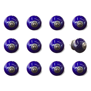 1.5" X 1.5" X 1.5" Navy And Copper  Knobs 12 Pack