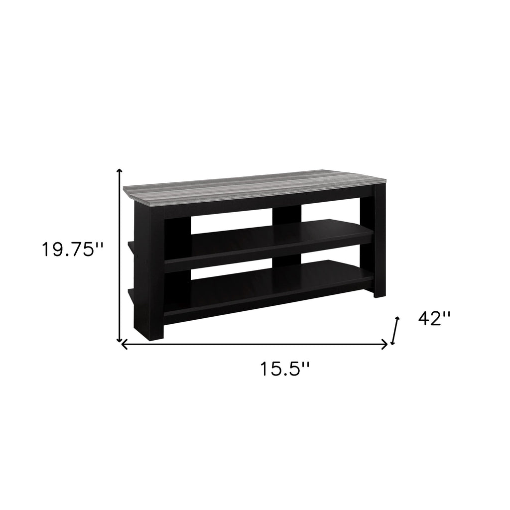 42" White Open shelving TV Stand