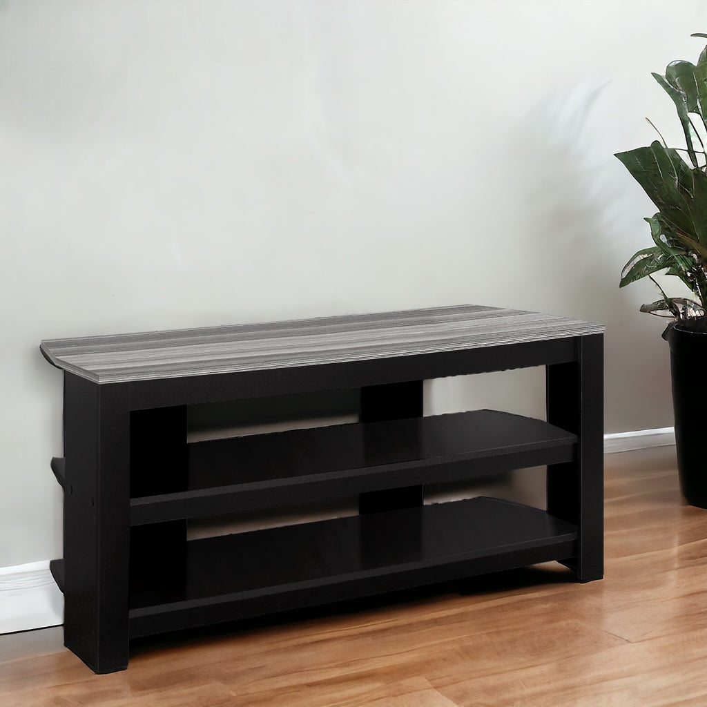 42" White Open shelving TV Stand