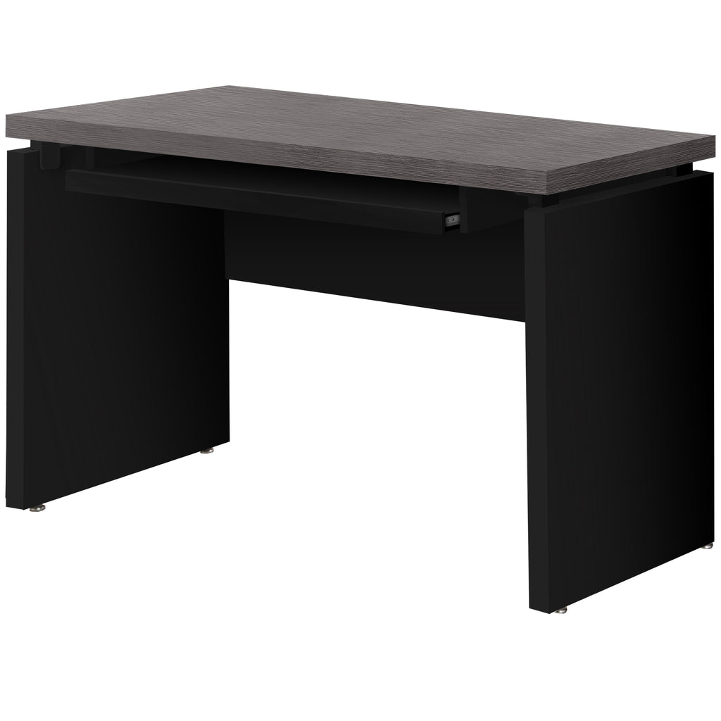 24" Gray and Black Computer Desk