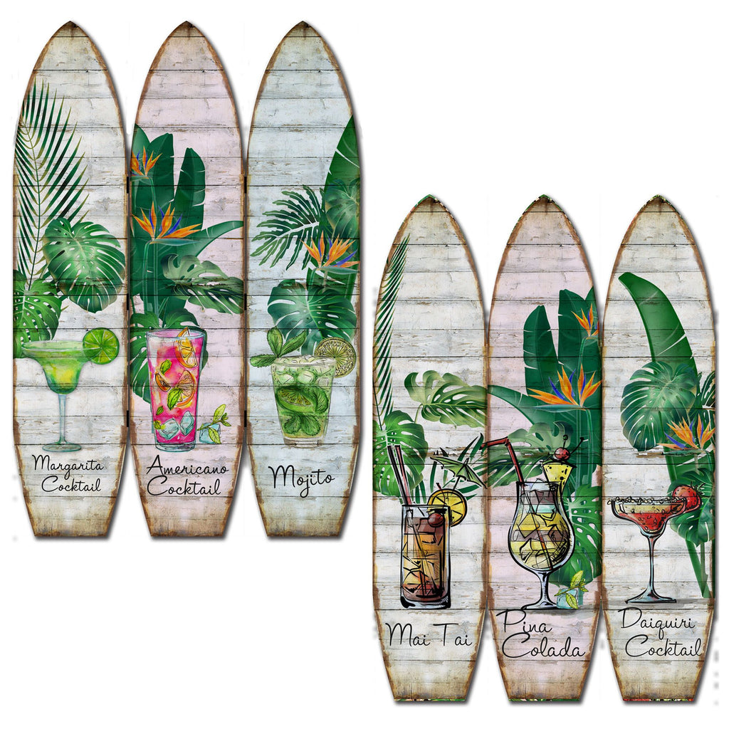 47 X 1 X 71 Multicolor Wood Surfboard  Screen