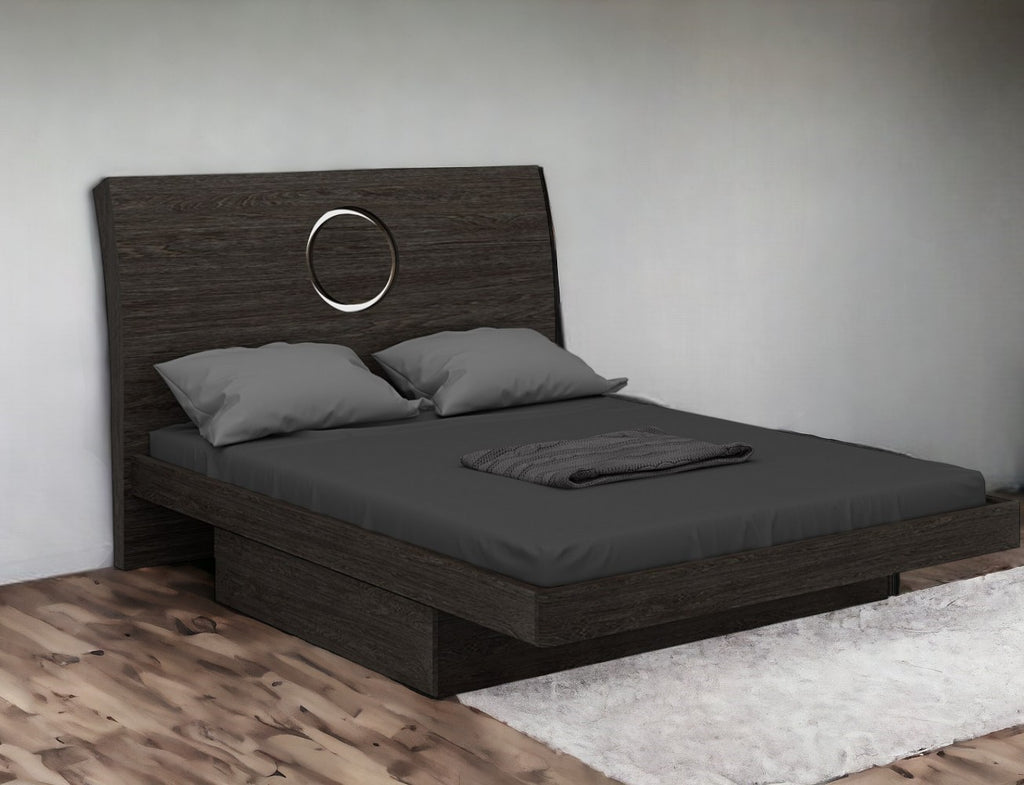 Gray King Bed Frame