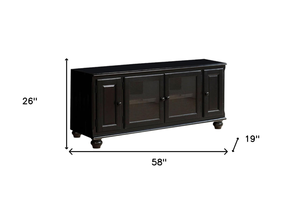 58" Black TV Stand