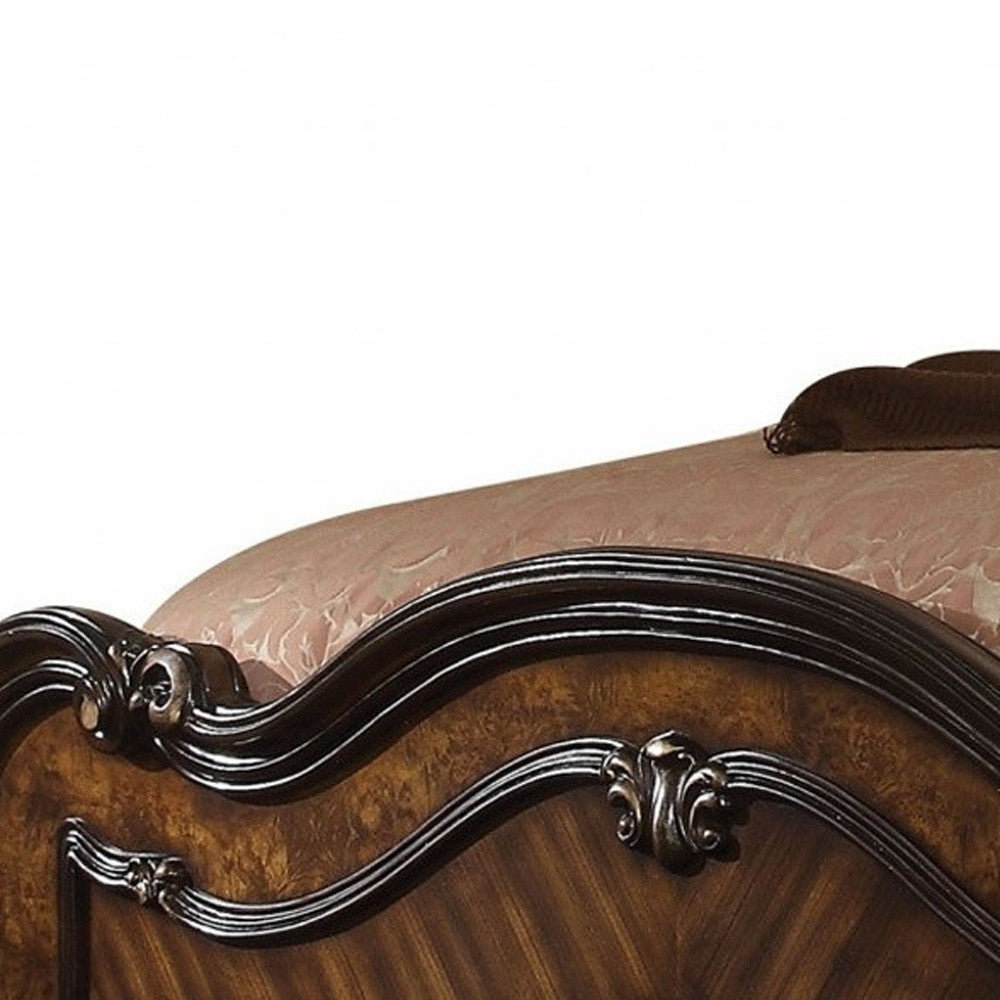 Dark Brown Solid Wood Bed Frame