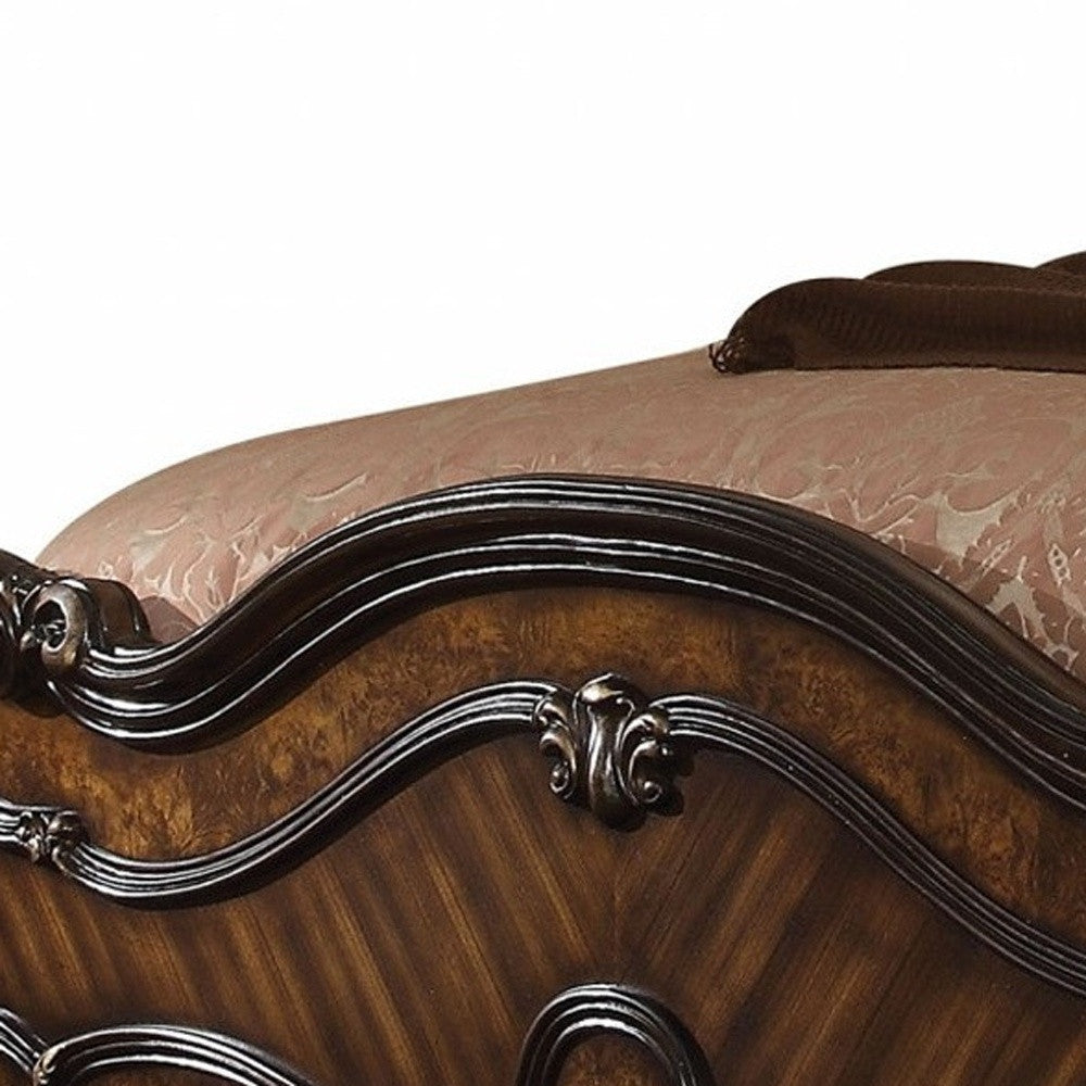 Dark Brown Solid Wood Bed Frame