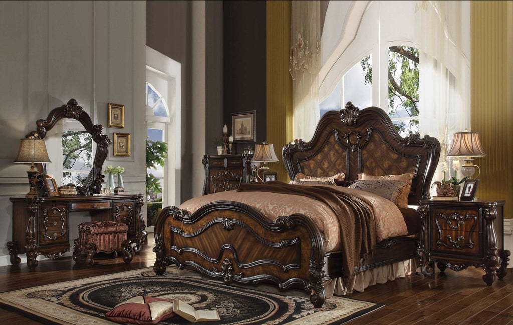 Dark Brown Solid Wood Bed Frame