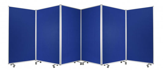 106 X 1 X 71 Blue Metal And Fabric - Screen