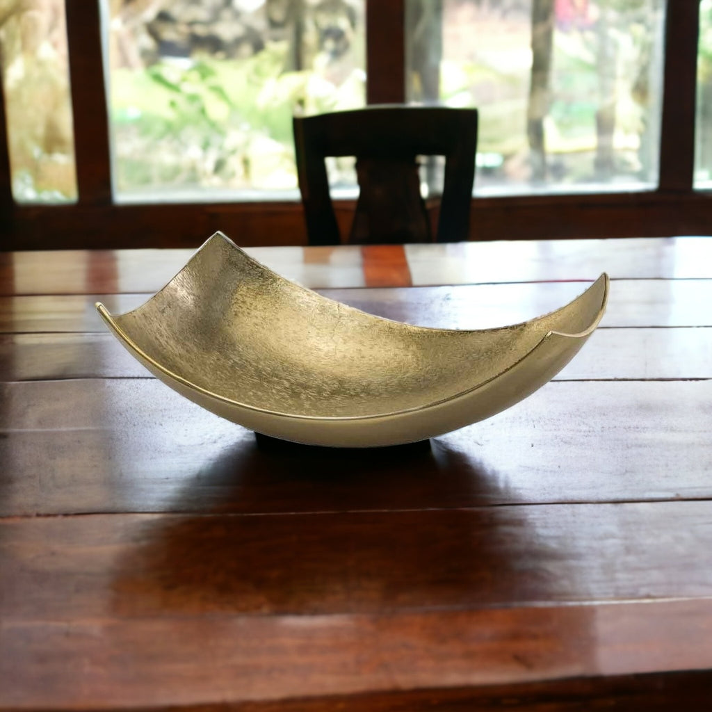 6" Gold Aluminum Decorative Bowl