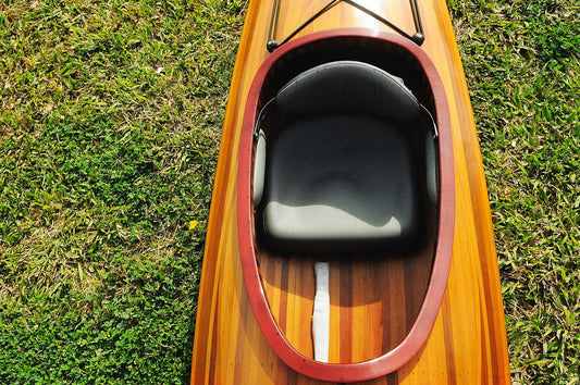 LuxxHomes  23" X 206" X 13" Wooden Kayak 1 Person