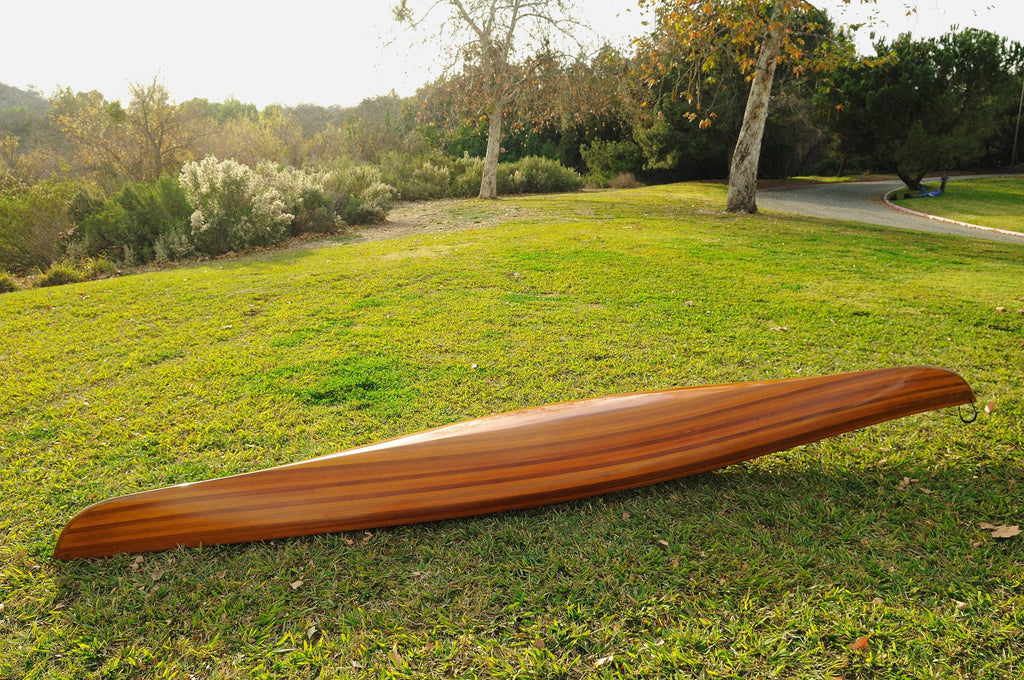 LuxxHomes  23" X 206" X 13" Wooden Kayak 1 Person