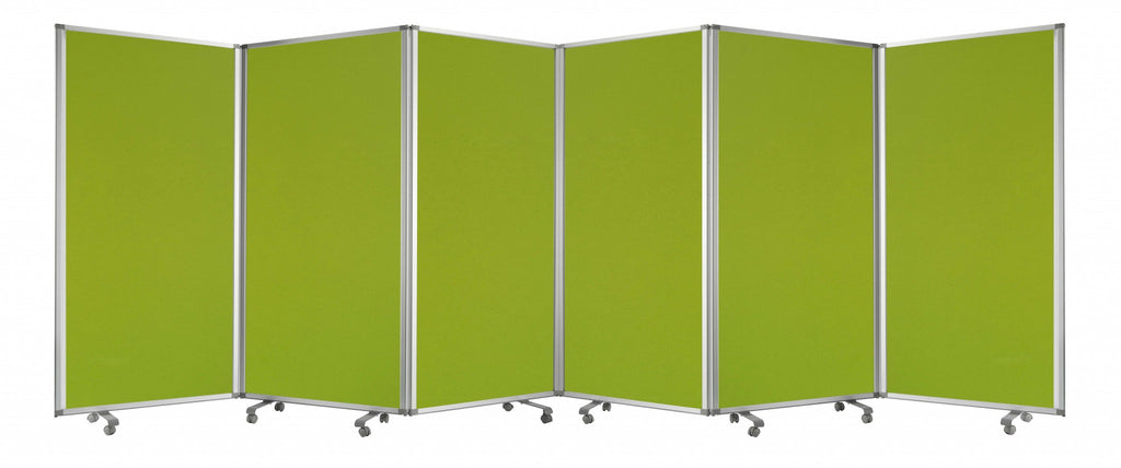 212 X 1 X 71 Green Metal 6 Panel Screen