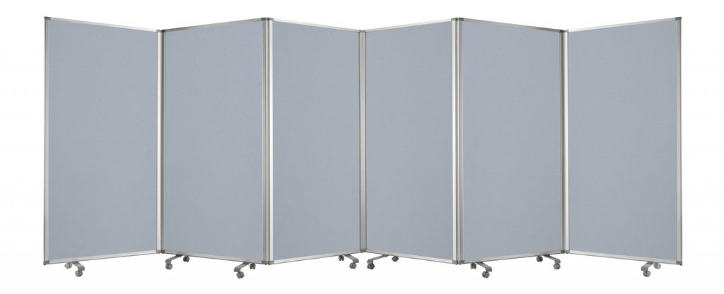 212 X 1 X 71 Green Metal 6 Panel Screen