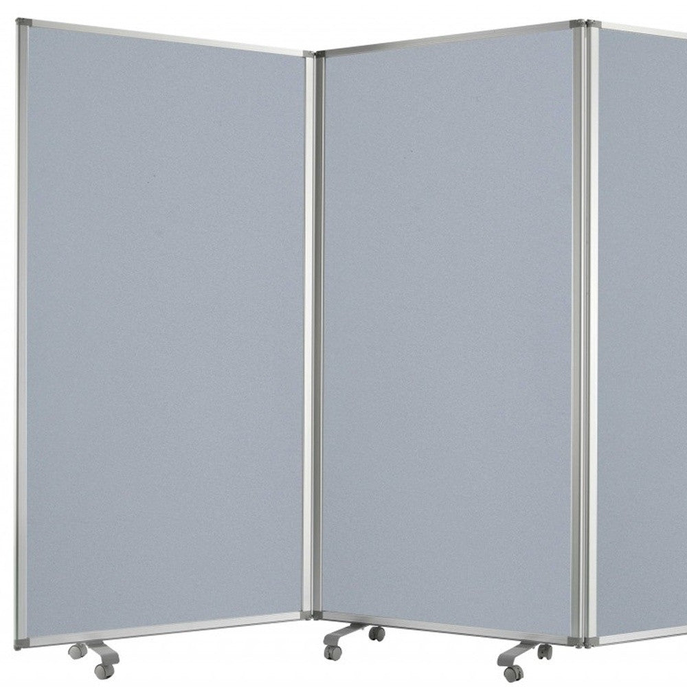 212 X 1 X 71 Green Metal 6 Panel Screen