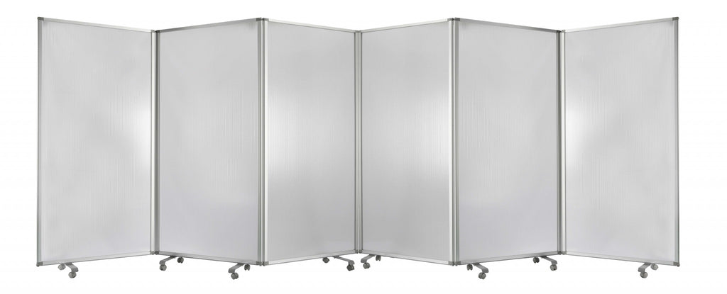 212 X 1 X 71 Green Metal 6 Panel Screen