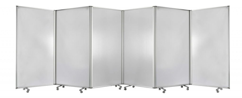 212 X 1 X 71 Green Metal 6 Panel Screen