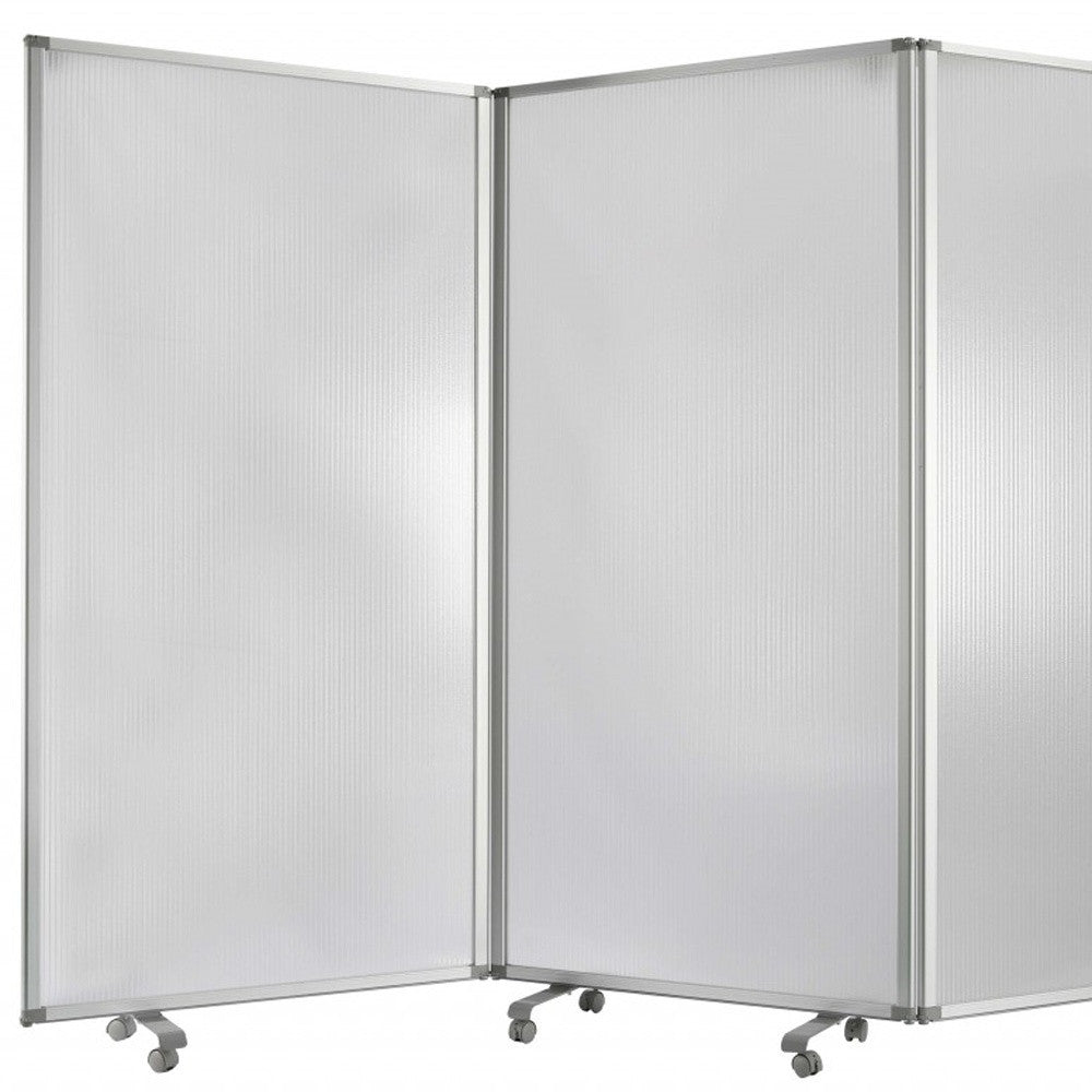 212 X 1 X 71 Green Metal 6 Panel Screen