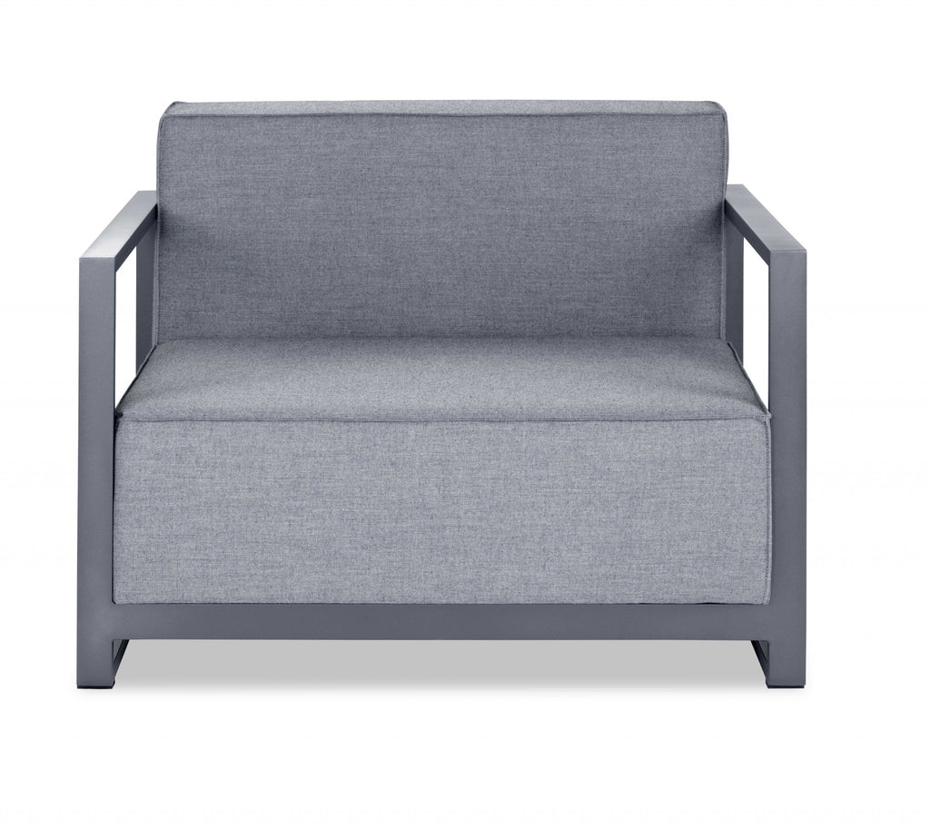 39" Gray Arm Chair