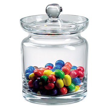 LuxxHomes  55 Mouth Blown Crystal Lead Free Biscuit Or Candy Jar