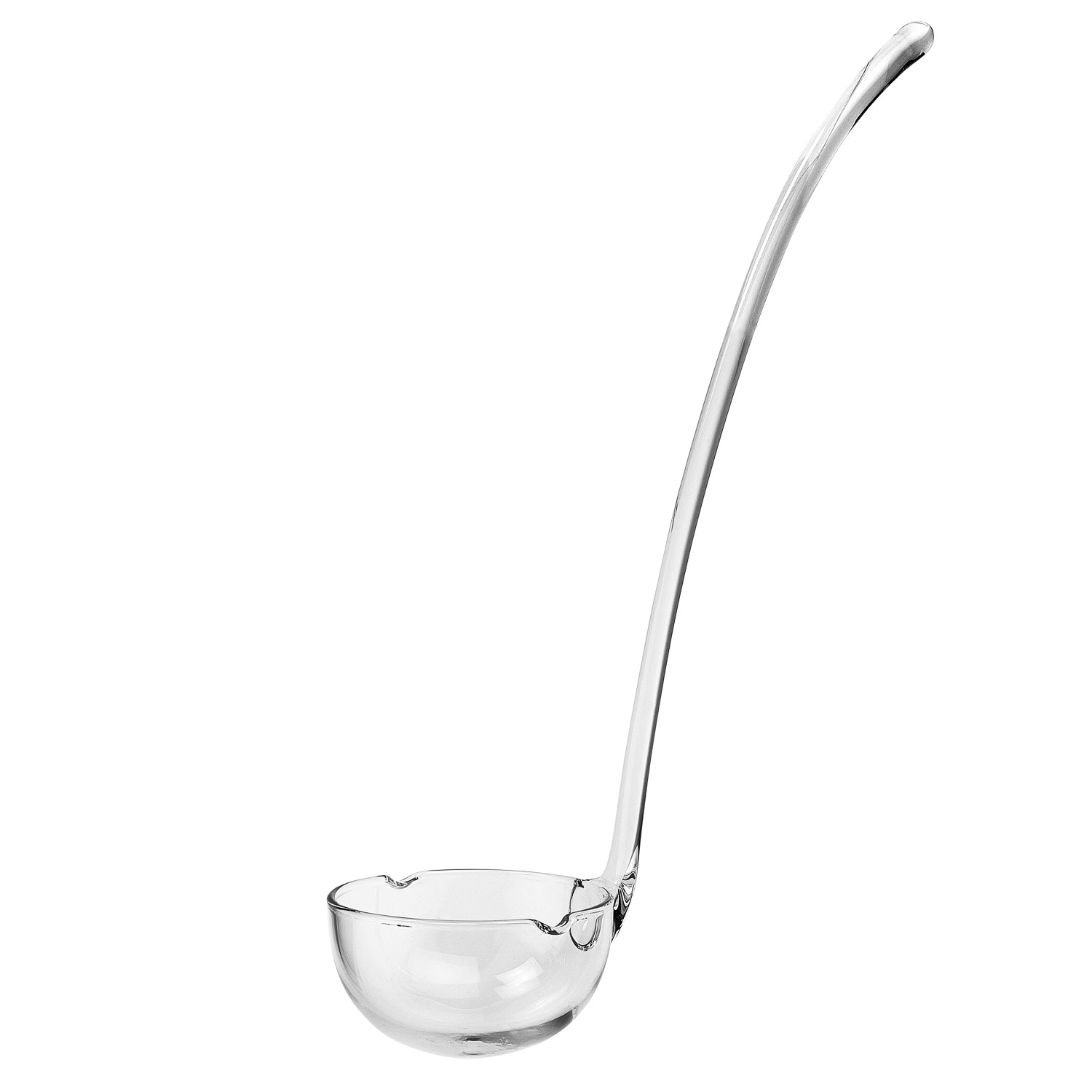 Mouth Blown Lead Free Crystal Gravy Dressing Or Punch Ladle