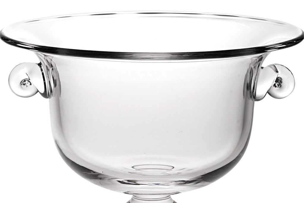 LuxxHomes  13 Mouth Blown Crystal Trophy Centerpiece Fruit Or Punchbowl