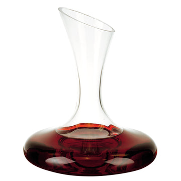 LuxxHomes  2 X 75 X 95 Mouth Blown Crystal Lead Free Wine Carafe  32 Oz