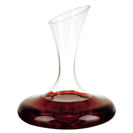 LuxxHomes  2 X 75 X 95 Mouth Blown Crystal Lead Free Wine Carafe  32 Oz