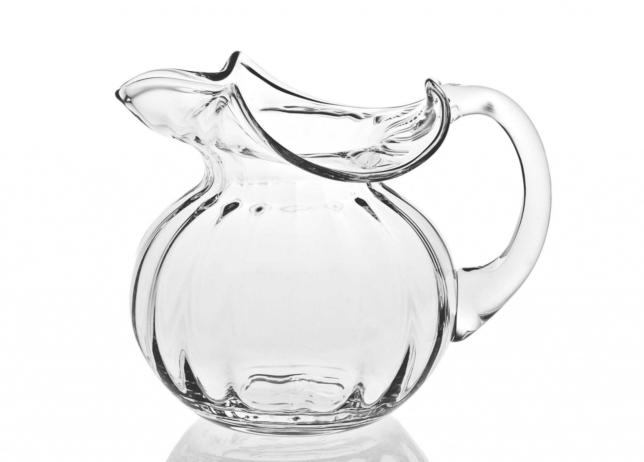 LuxxHomes  Mouth Blown Glass Pitcher  42 Oz