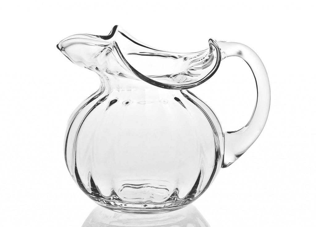 LuxxHomes  Mouth Blown Glass Pitcher  42 Oz