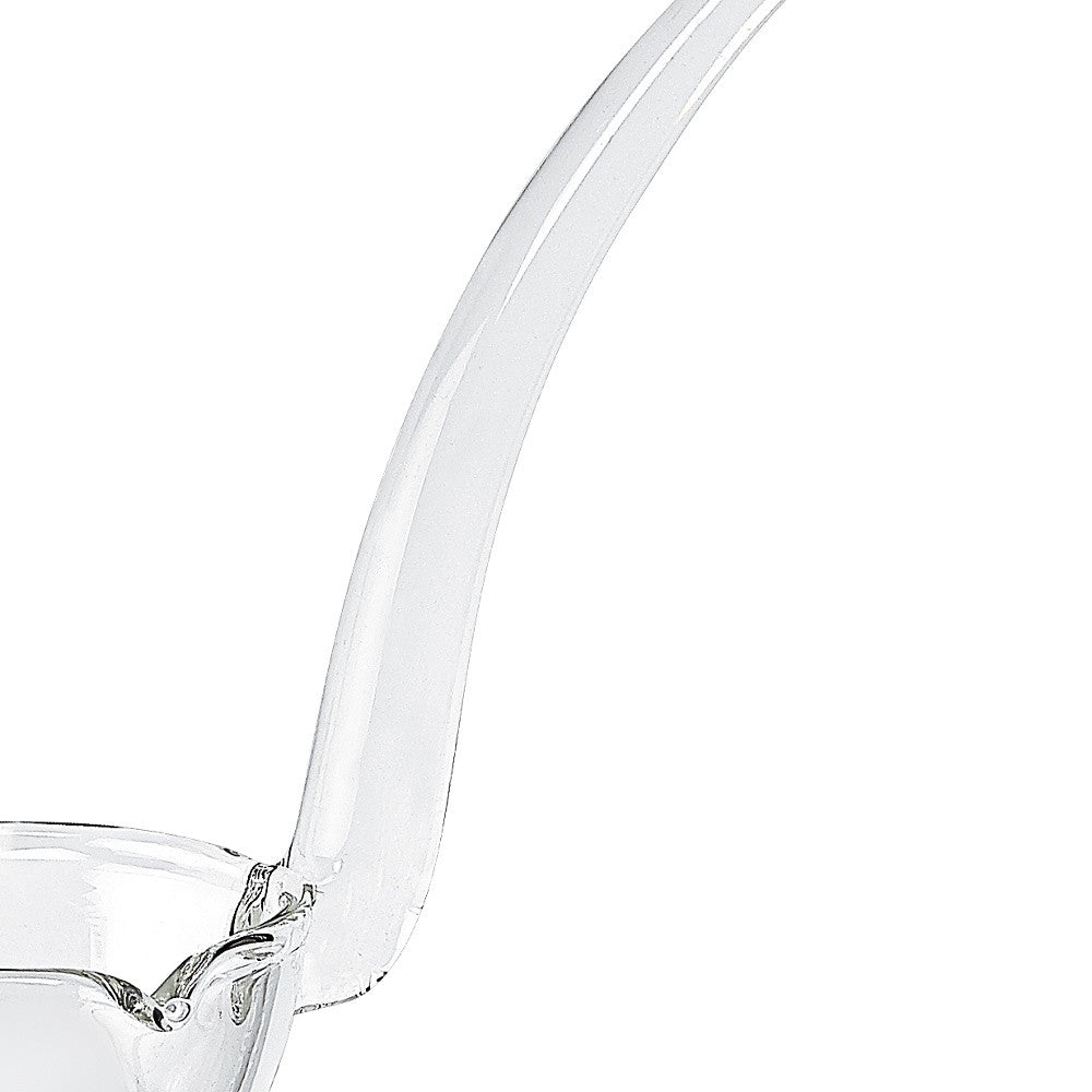 7" Mouth Blown Crystal Gravy Ladle