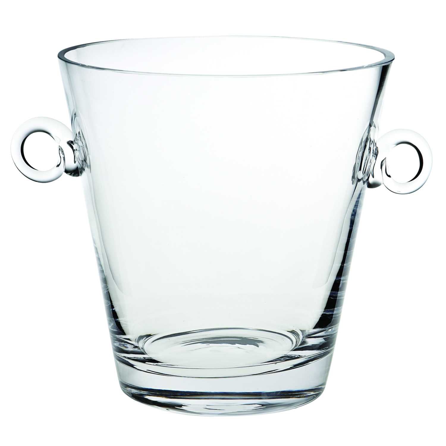 LuxxHomes  8 Mouth Blown European Glass Ice Bucket Or Cooler