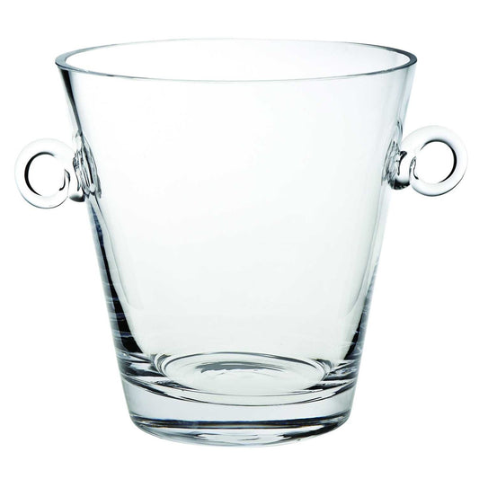 LuxxHomes  8 Mouth Blown European Glass Ice Bucket Or Cooler