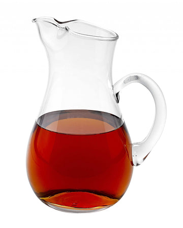 LuxxHomes  Mouth Blown Ice Tea  Martini Or Water Glass Pitcher  36 Oz