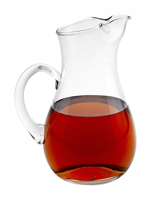 LuxxHomes  Mouth Blown Ice Tea  Martini Or Water Glass Pitcher  36 Oz