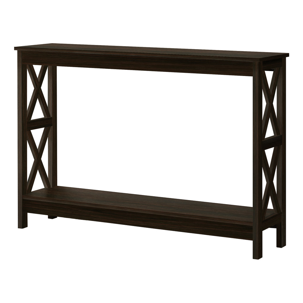 47" Espresso Console Table With Storage