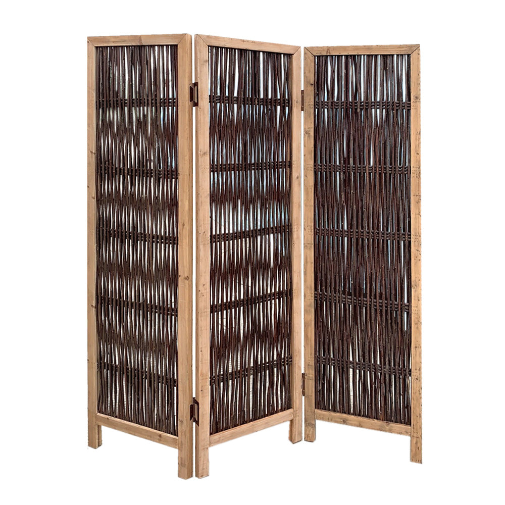 3 Panel Kirkwood Room Divider With Interconnecting Branches Design