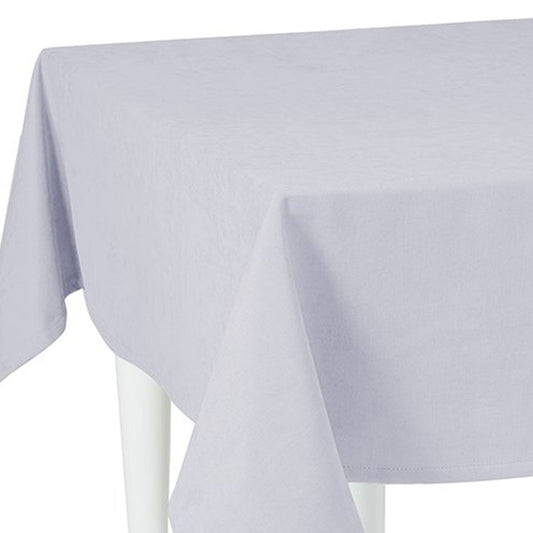 LuxxHomes  104" Merry Christmas Rectangle Tablecloth In  Grey