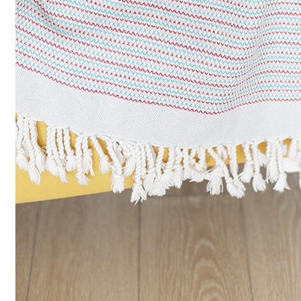 LuxxHomes  Red And White Checked Turkish Towel Or Throw Blanket