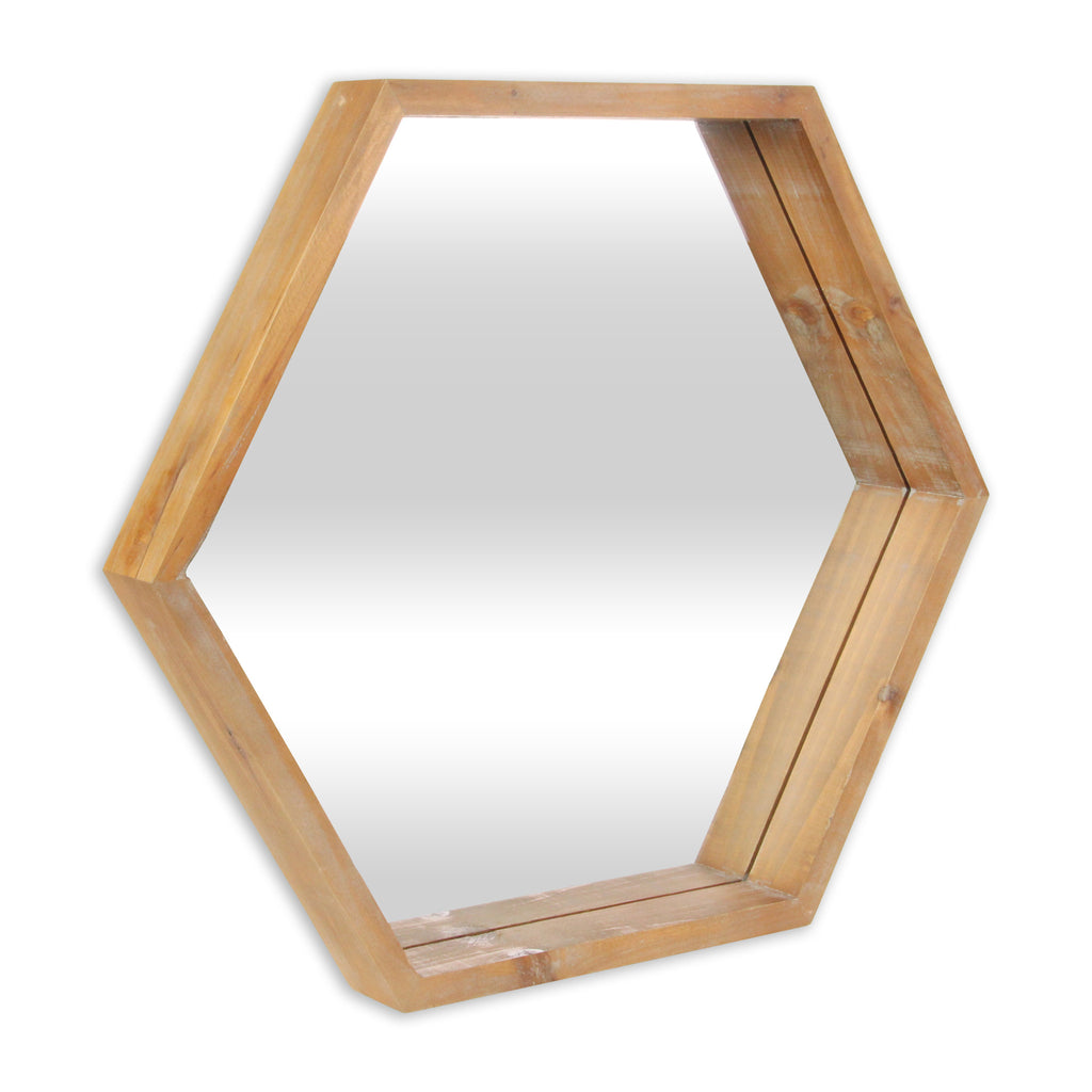 21" Brown Unframed Accent Mirror