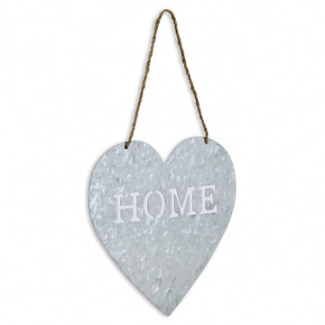 Home Gray Galvanized Cut Out Metal Wall Decor