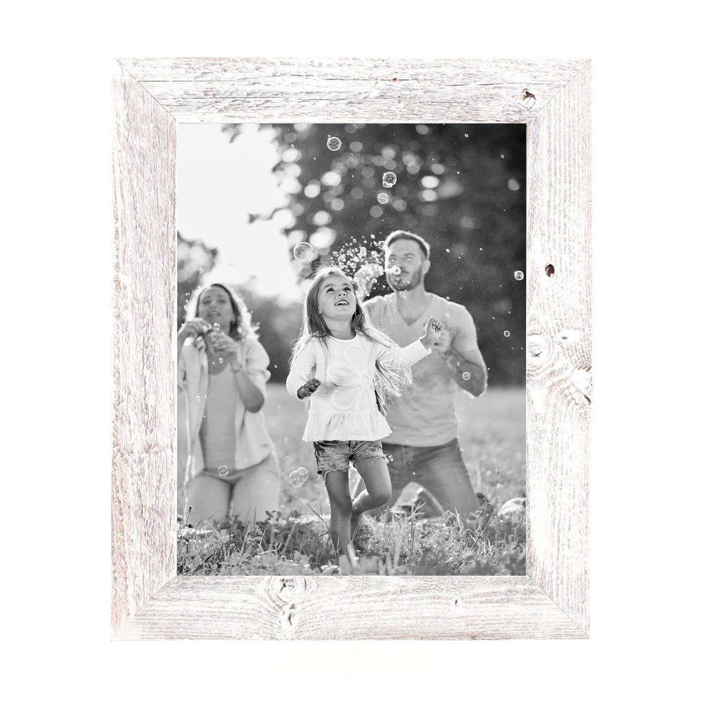 LuxxHomes  16X20 Rustic White Washed  Picture Frame