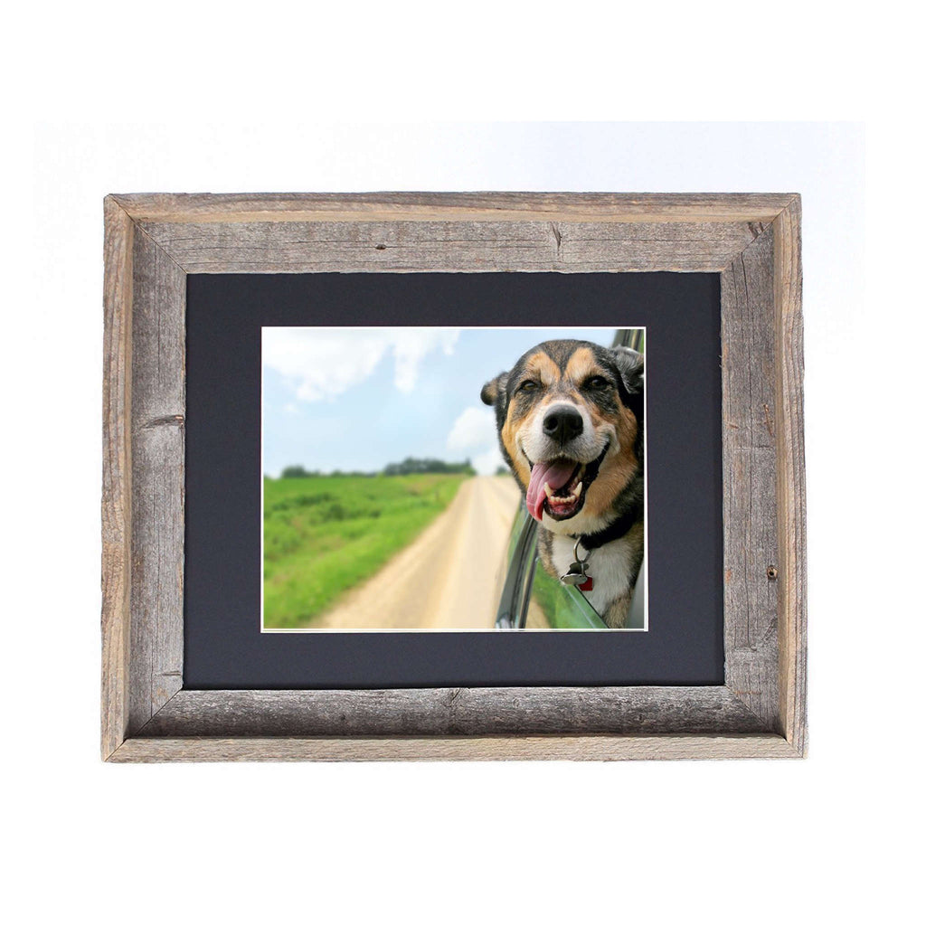 LuxxHomes  16X20 Rustic Black Picture Frame With Plexiglass Holder