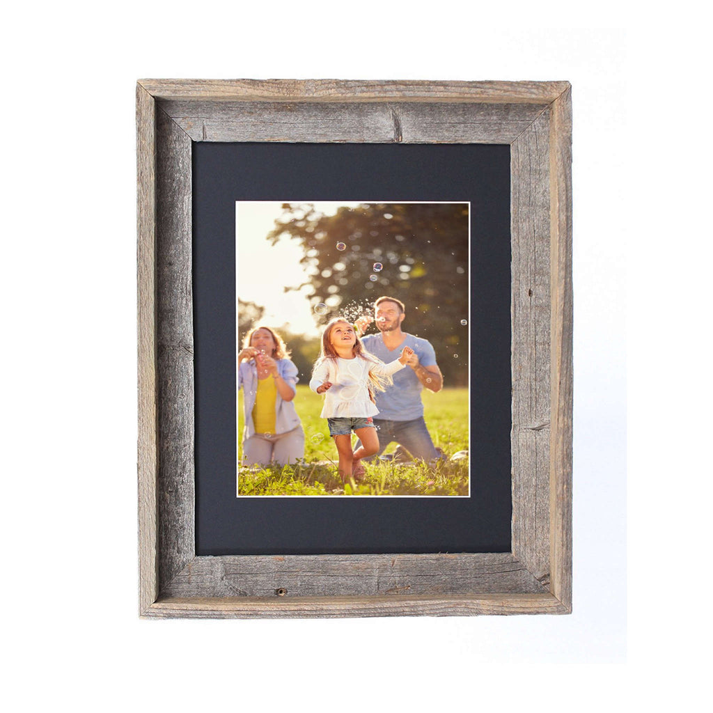 LuxxHomes  16X20 Rustic Black Picture Frame With Plexiglass Holder