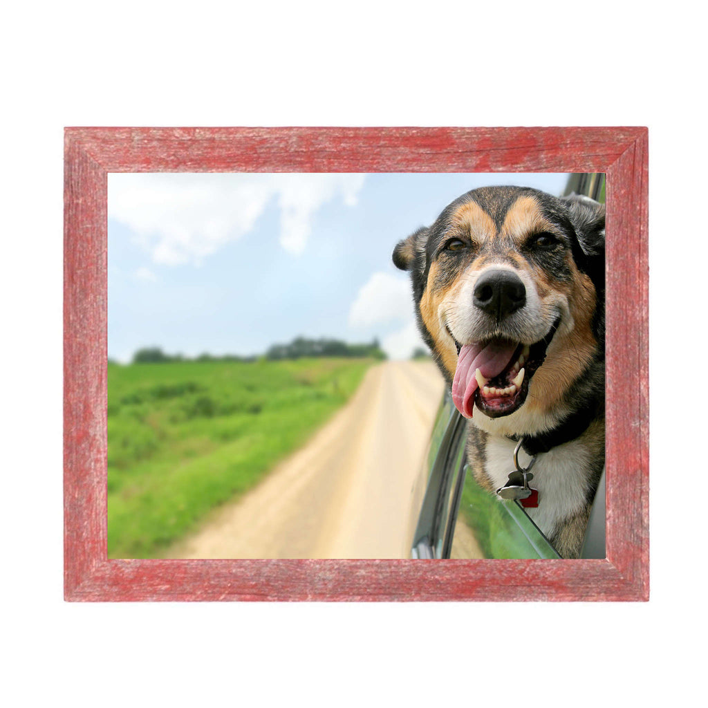 LuxxHomes  11"X14 Rustic Red Picture Frame