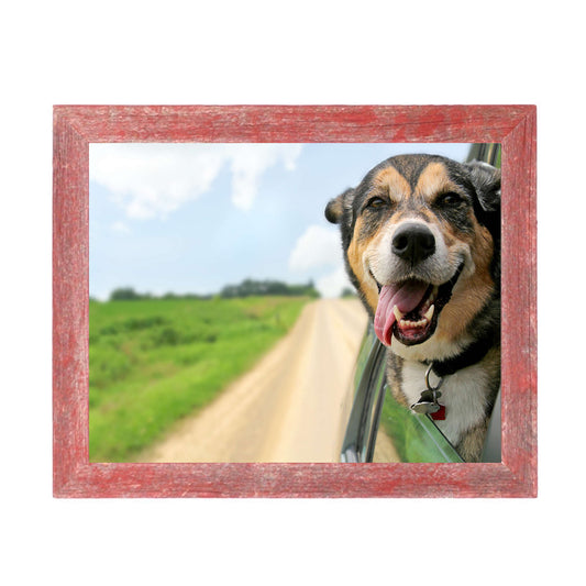 LuxxHomes  12X18  Rustic Red Picture Frame